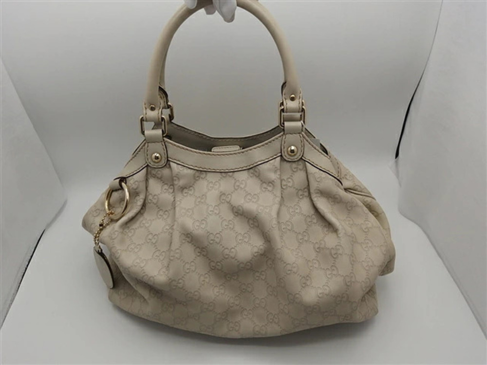 Gucci ssima handbag calfskin Black